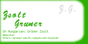 zsolt gruner business card