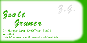 zsolt gruner business card